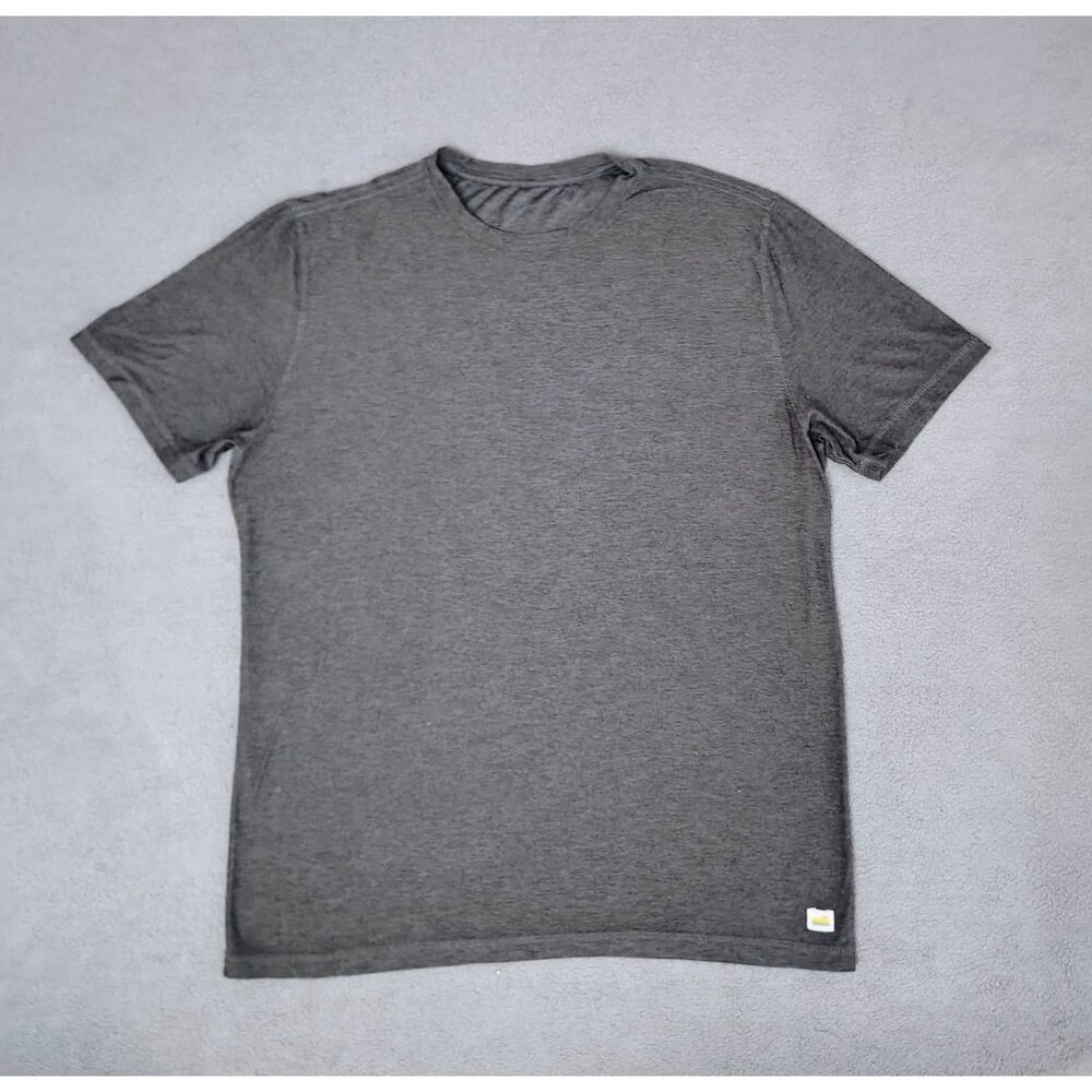 Vuori Mens Strato Tech Tee Shirt Sz (XL) Gray Lightweight Performance Stretch